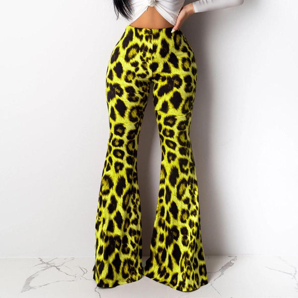 Pantalon Léopard Vert